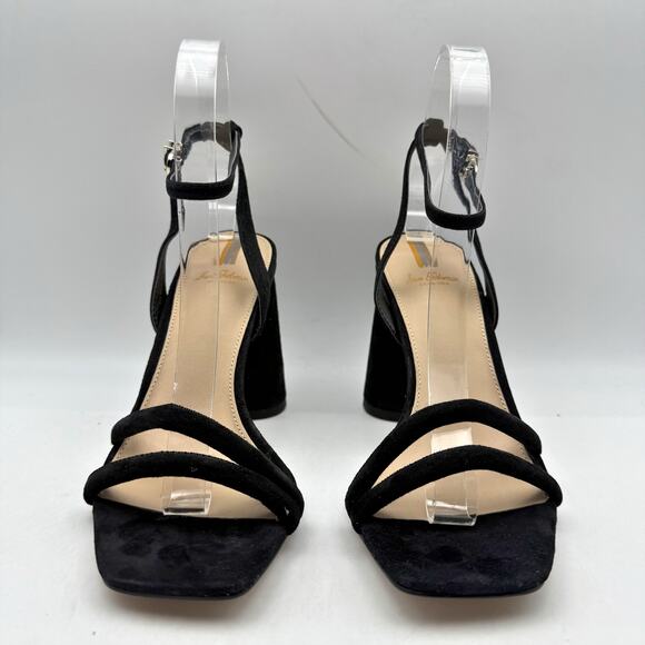 Sam Edelman Womens Kia Heeled Sandal US 7 EU 37 Black Suede NWOB - Picture 6 of 13
